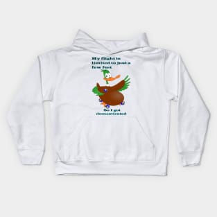 Humor Duck Cartoon Kids Hoodie